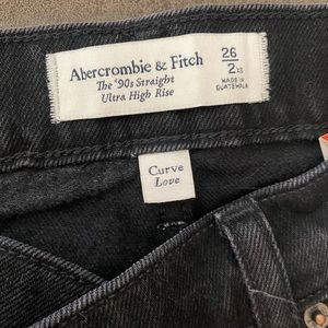 Abercrombie 90s ultra high rise jeans- curve love size 26 XS